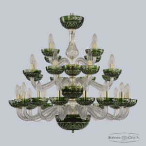 Bohemia Ivele Crystal Люстра 1309/16+8+4/300/3d G Cl/Clear-Green/H-1J
